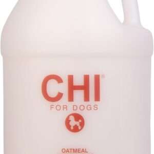 CHI for Dogs Oatmeal Conditioner, Moisturizing Professional Dog Grooming Formula for Sensitive Skin and Dry Coats, for All Breeds, Ionic Technology, Gallon Size, 128 Fl Oz