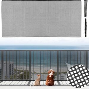 MAQIHAN Banister Guard - Balcony Safety Net for Pets, 6.5ft x 3ft