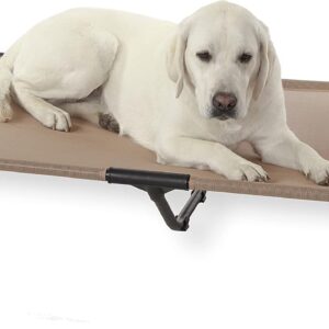 K&H Outdoor Elevated Dog Bed for Large & Extra-Large Pets, Tan, XL 50x32in